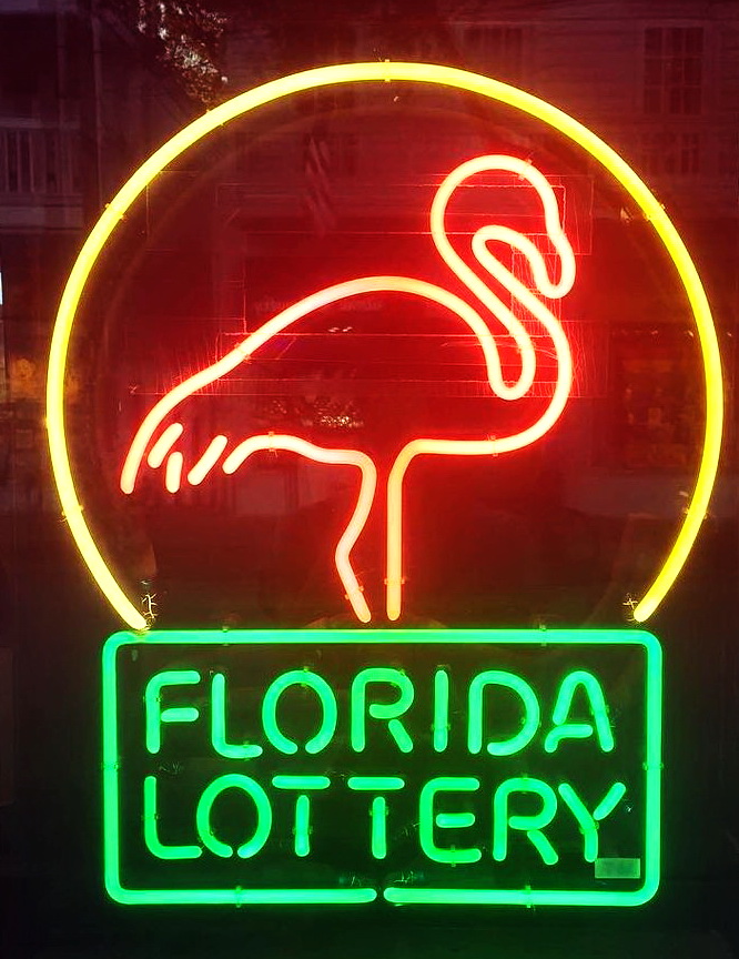 Florida Lottery Neon Sign
